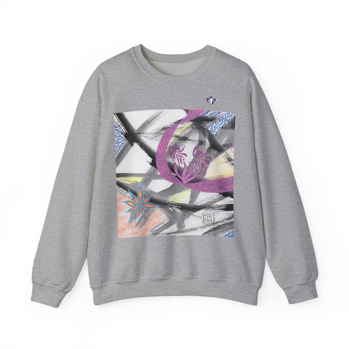 Sweatshirt adulte mixte Fleurs roses