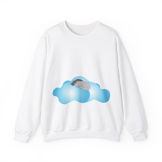 Sweatshirt adulte mixte Chats et nuages