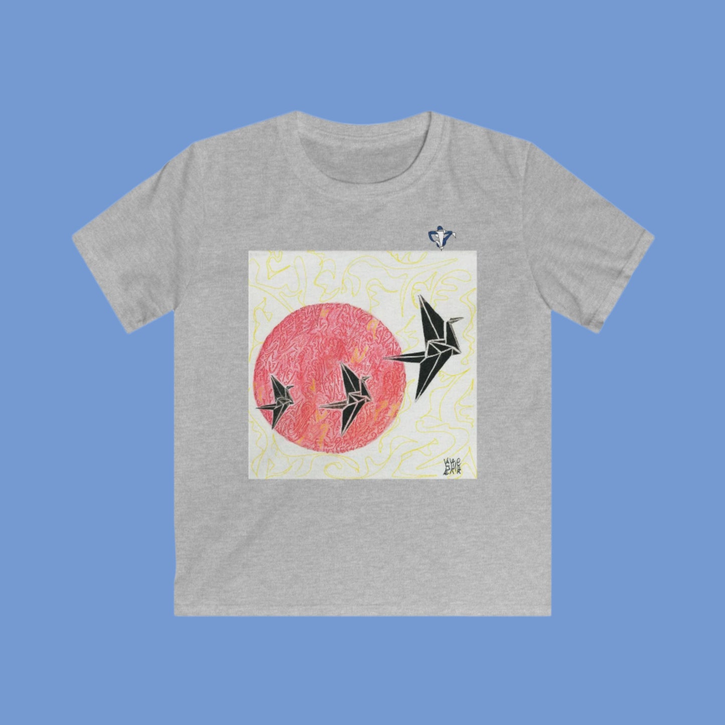 Tee-shirt enfant Colibris Personnalisation FACE et MANCHE