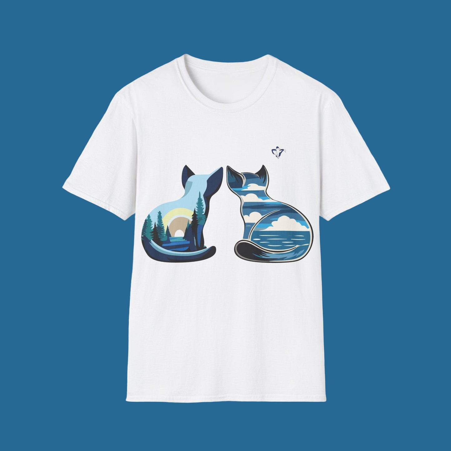 T-Shirt adulte mixte Chats et nature Personnalisation FACE