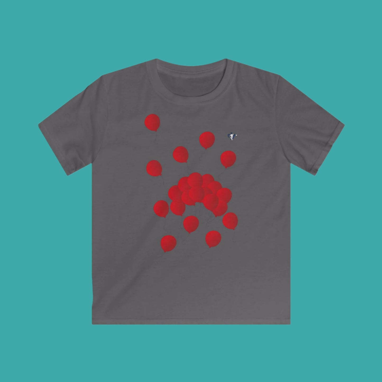 Tee-shirt enfant Ballons rouges Personnalisation FACE