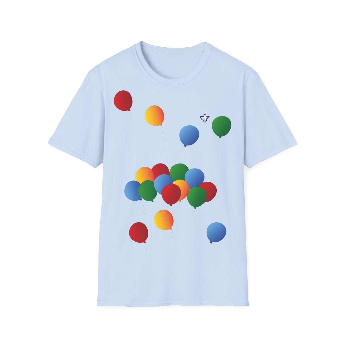 T-Shirt adulte mixte Ballons de couleur Personnalisation FACE