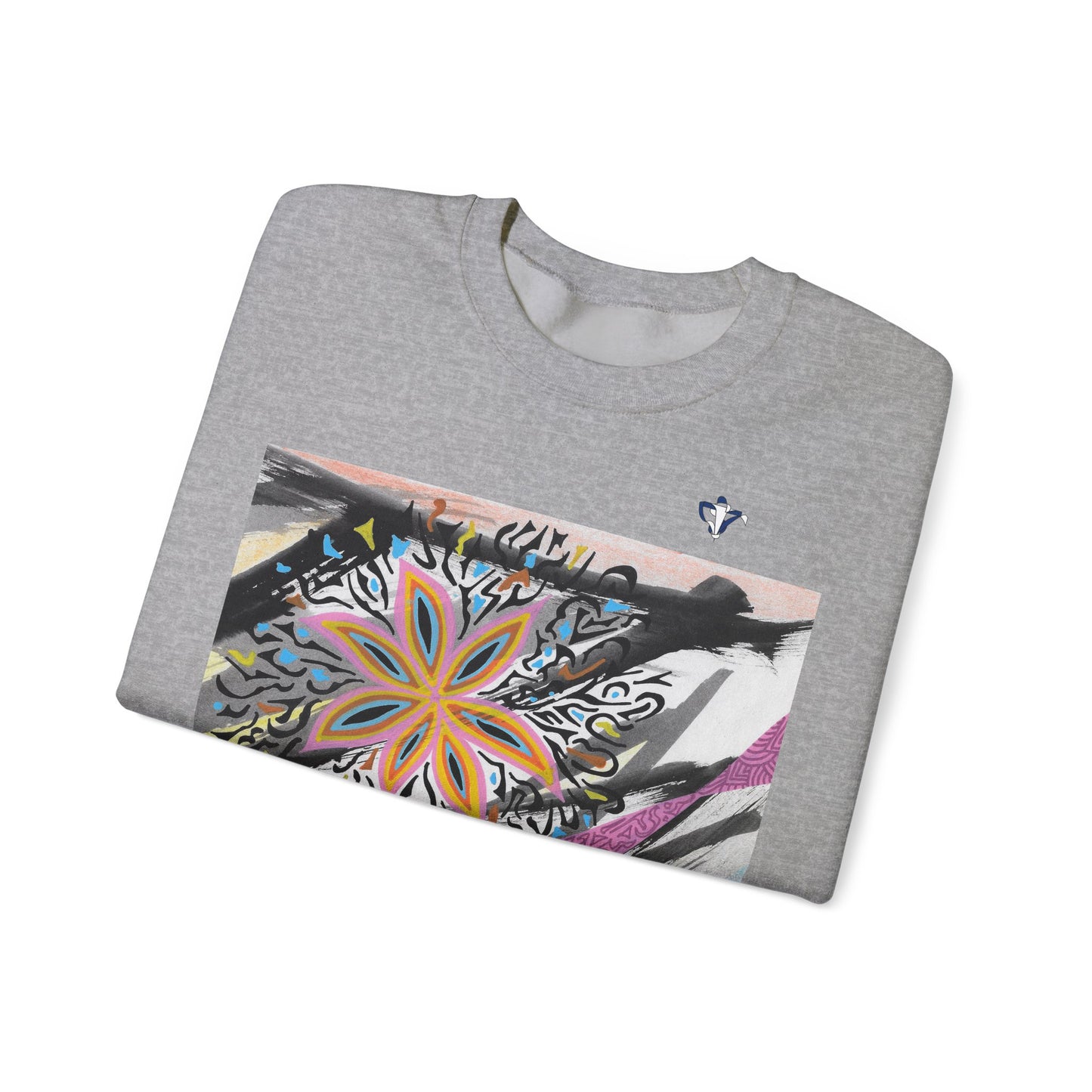 Sweatshirt adulte mixte Fleur multicolore