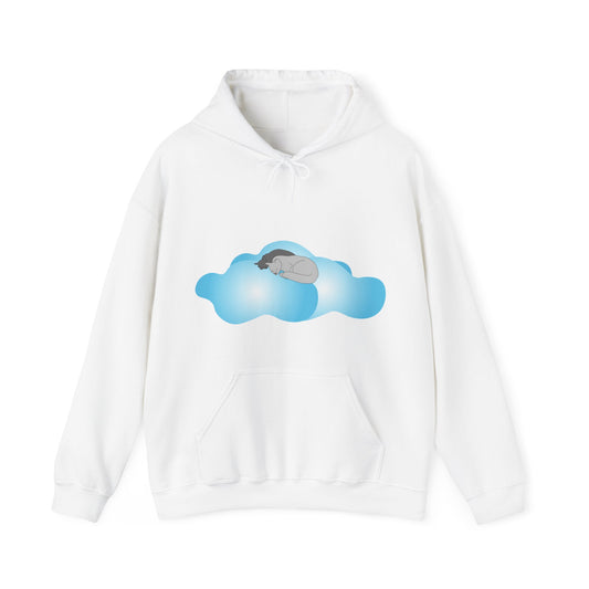 Sweatshirt à capuche adulte mixte Chats et nuages