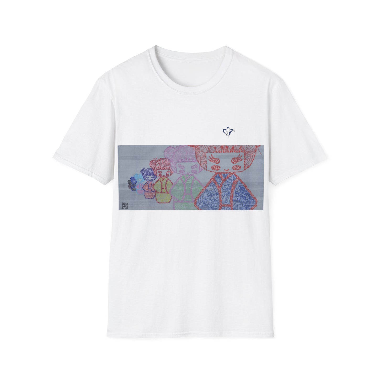 T-Shirt adulte mixte Poupées japonaises Personnalisation FACE et MANCHE
