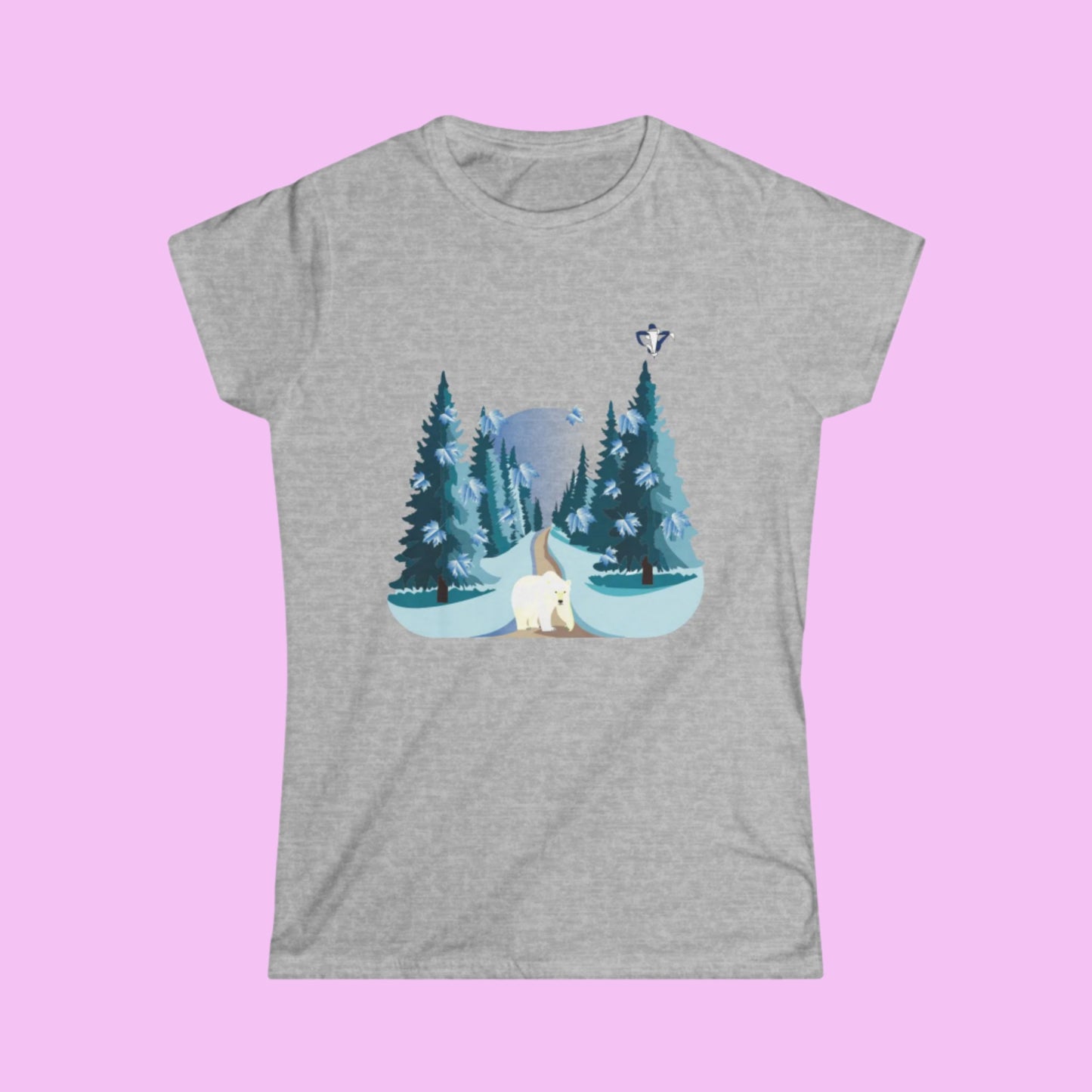 Tee-shirt femme Ours blanc(à personnaliser)