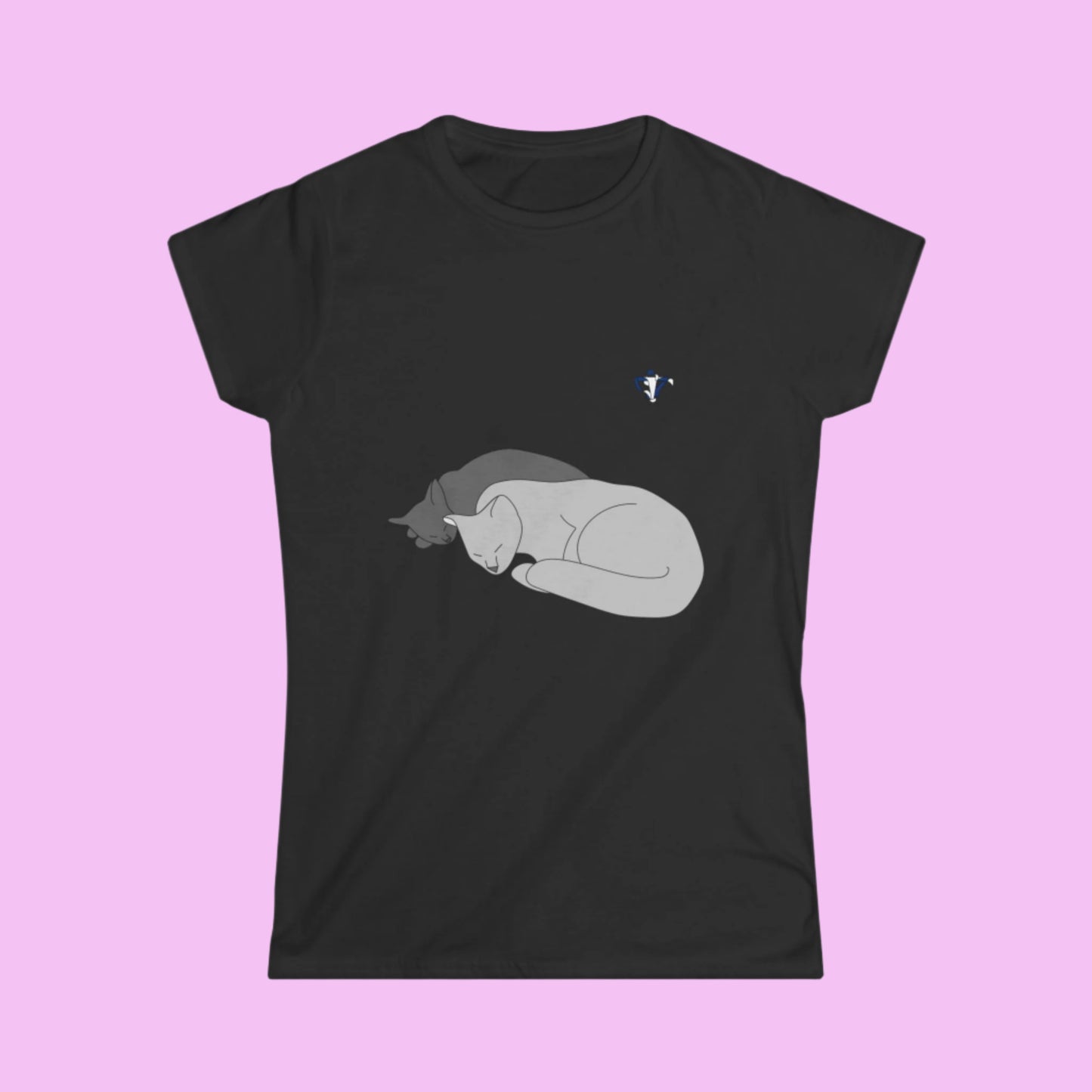 Tee-shirt femme Deux chats