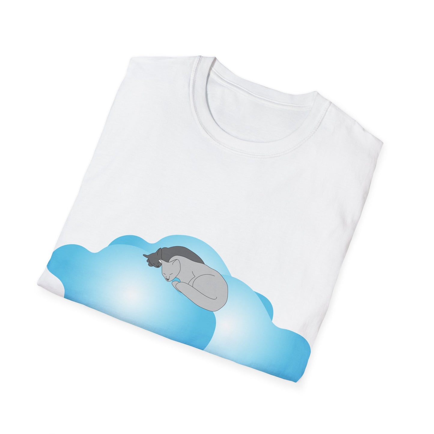 T-Shirt adulte mixte Chats et nuages
