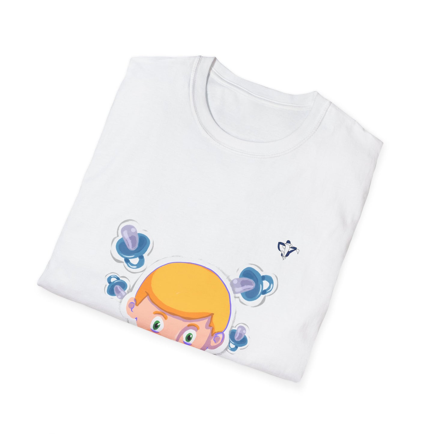 T-Shirt adulte mixte Bébé tetines Personnalisation FACE et MANCHE
