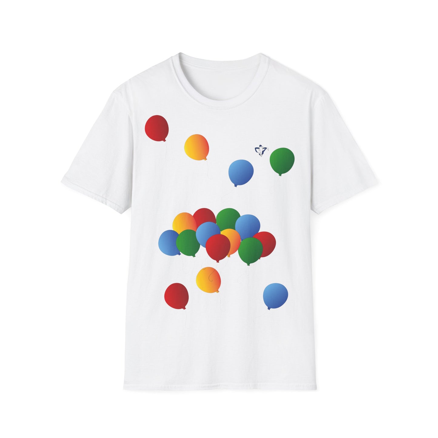 T-Shirt adulte mixte Ballons de couleur Personnalisation FACE
