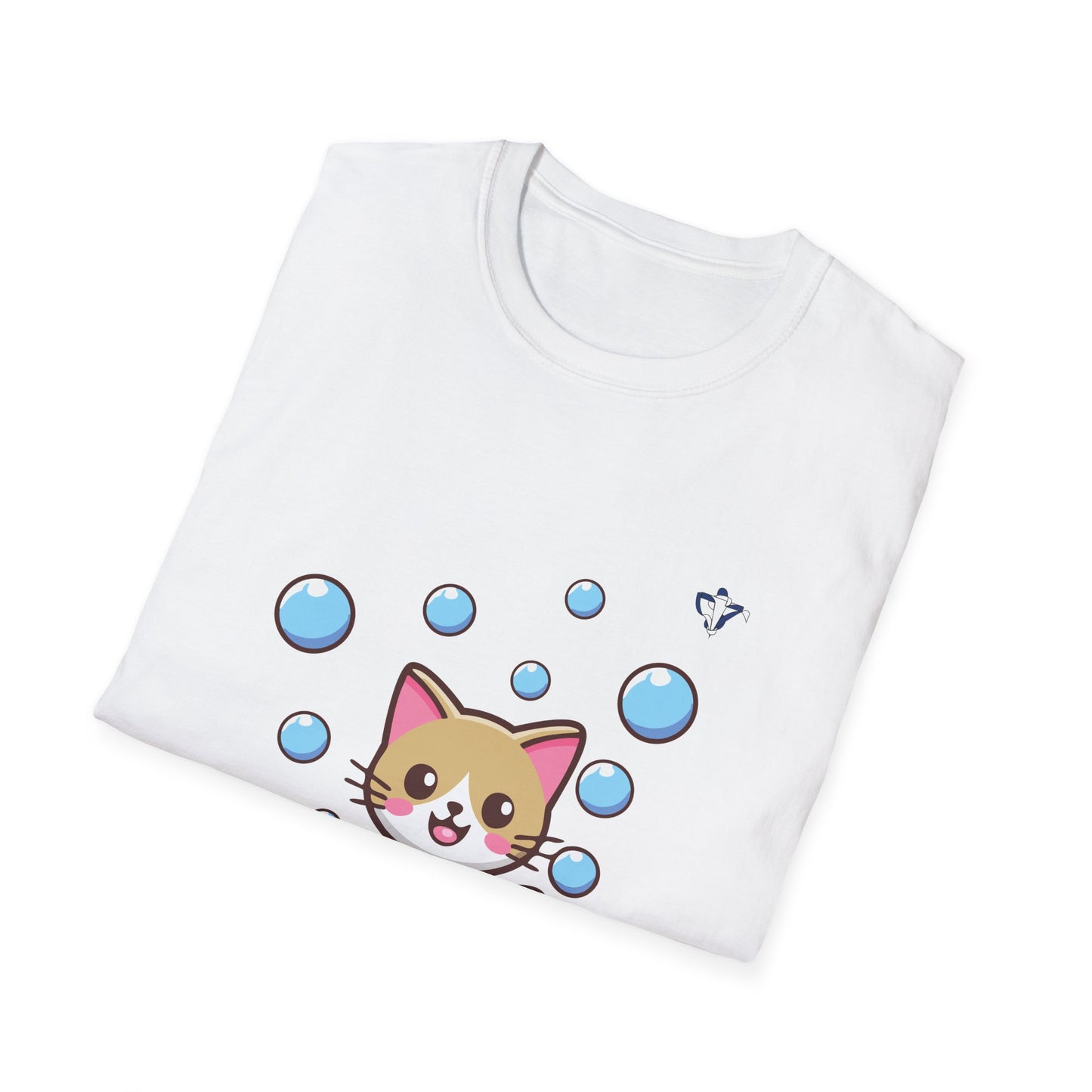 T-Shirt adulte mixte Chat et bulles personnalisation FACE et MANCHE
