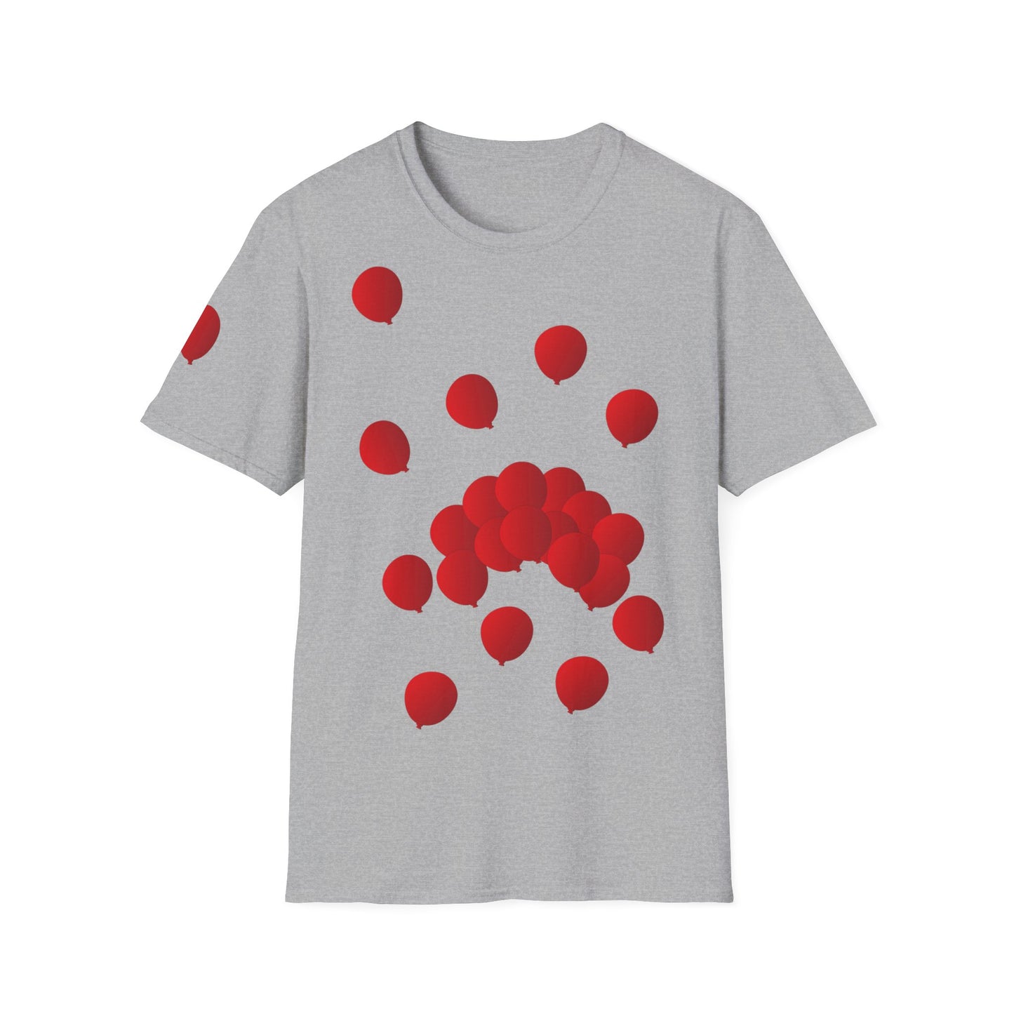 T-Shirt adulte mixte Ballons rouges