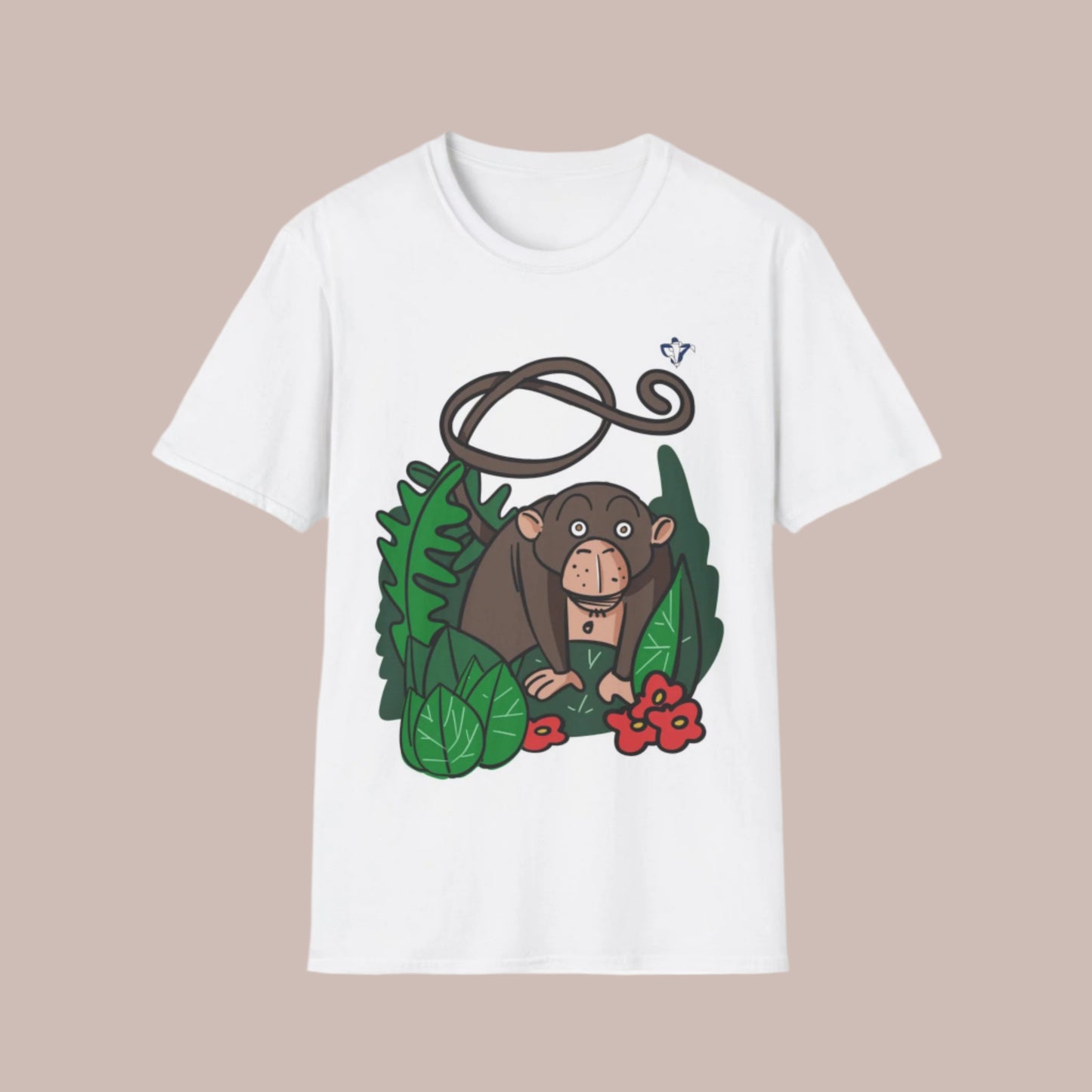 T-Shirt adulte mixte Petit singe Personnalisation FACE