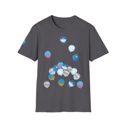 T-Shirt adulte mixte Ballons ciel
