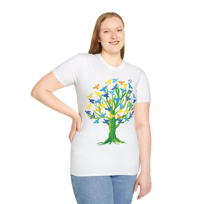 T-Shirt adulte mixte Arbre aux oiseaux (à personnaliser)