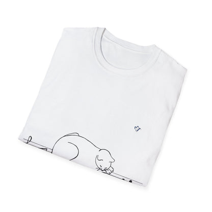 T-Shirt adulte mixte chat et portée (à personnaliser)