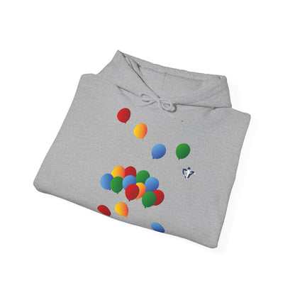 Sweatshirt à capuche adulte mixte Ballons de couleur