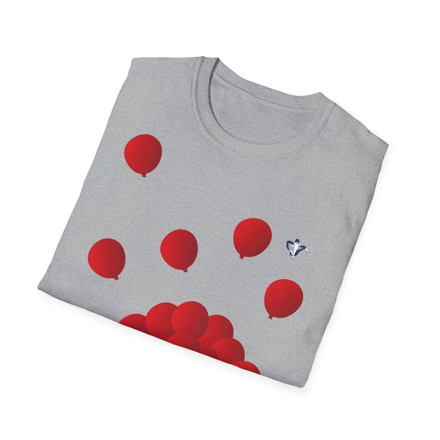 T-Shirt adulte mixte Ballons rouges Personnalisation FACE