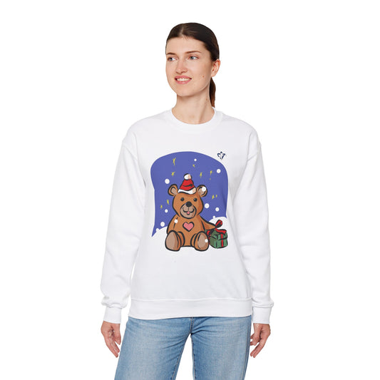 Sweatshirt adulte mixte Ourson de Noël