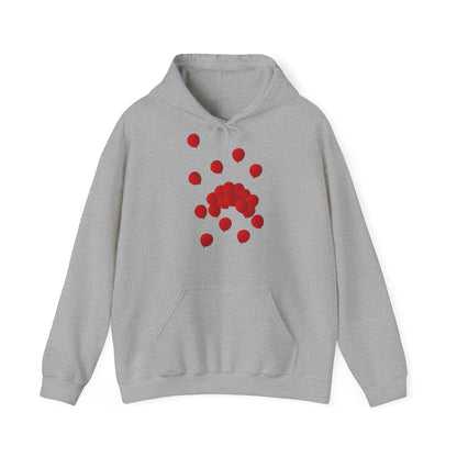 Sweatshirt à capuche adulte Ballons rouges