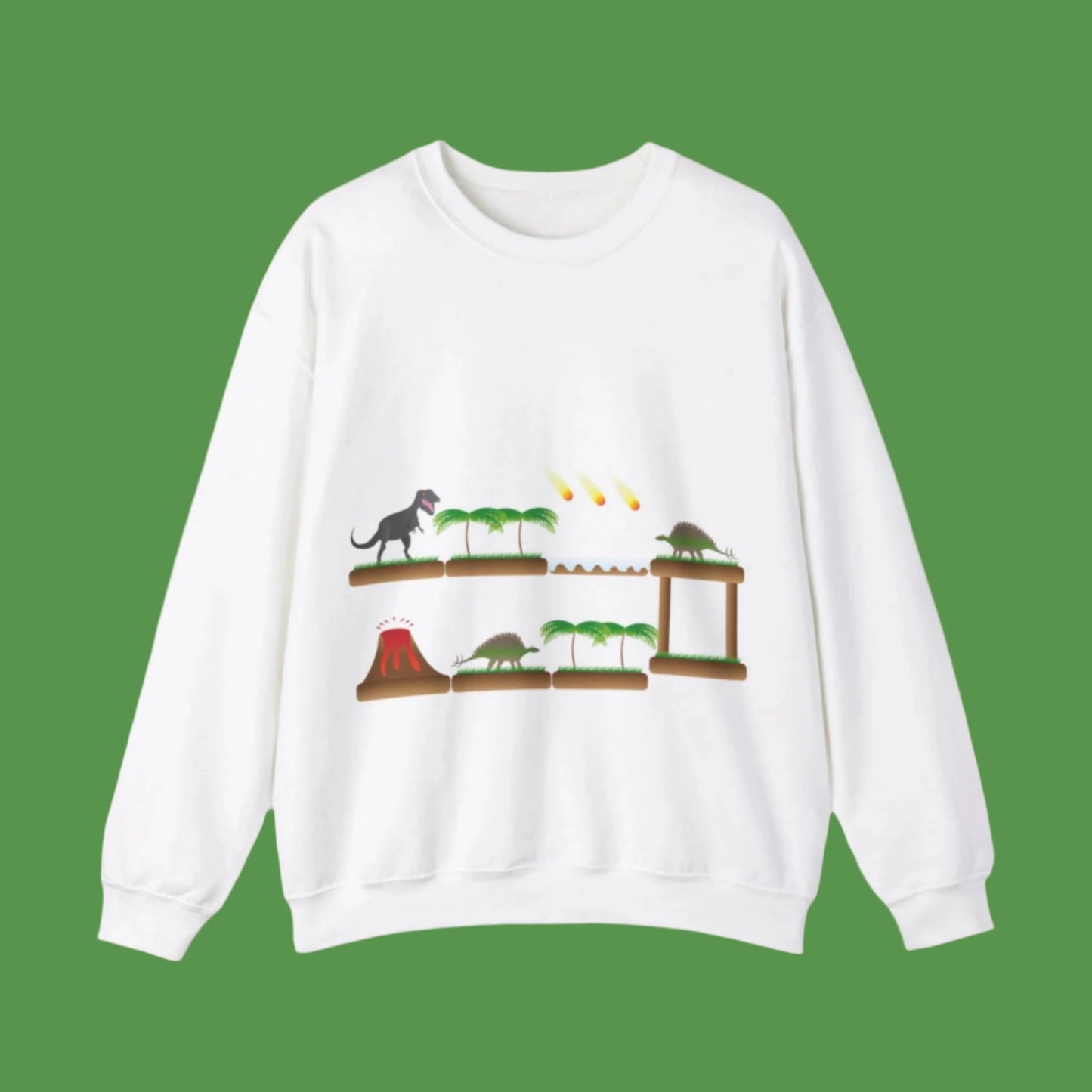 Sweatshirt adulte mixte Plateforme des dinosaures