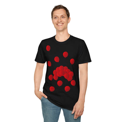 T-Shirt adulte mixte Ballons rouges