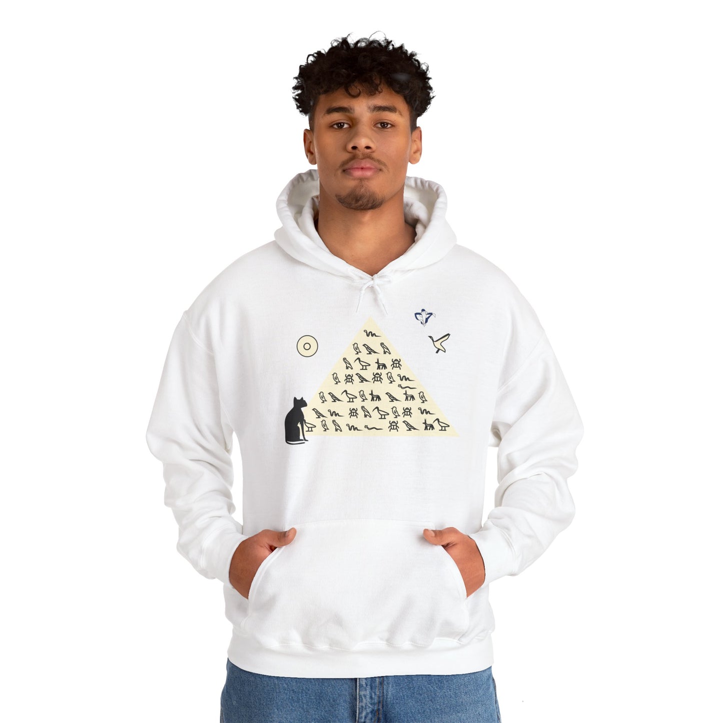 Sweatshirt à capuche adulte mixte Pyramide (à personnaliser)