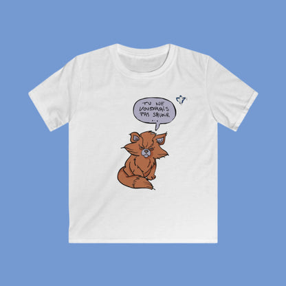 Tee-shirt enfant Chat roux (à personnaliser)