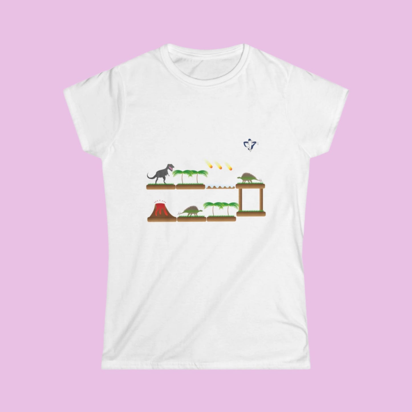 Tee-shirt femme Dinosaures (à personnaliser)