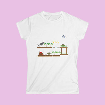 Tee-shirt femme Dinosaures (à personnaliser)