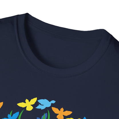 T-Shirt adulte mixte Arbre aux oiseaux