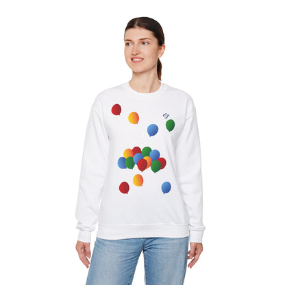 Sweatshirt adulte mixte Ballons de couleur (à personnaliser)