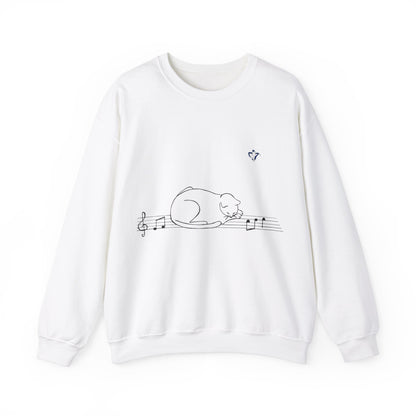 Sweatshirt adulte mixte Chat et portée (à personnaliser)