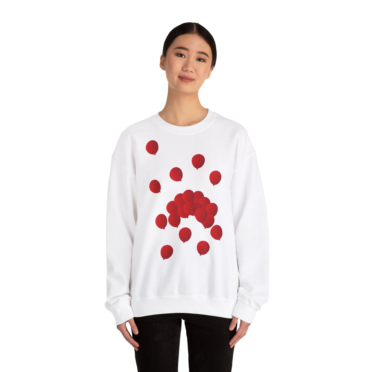 Sweatshirt adulte mixte Ballons rouges