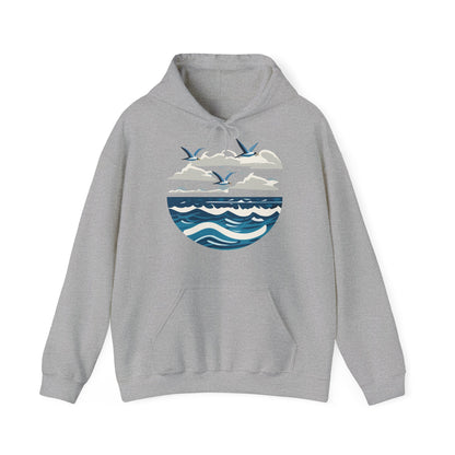 Sweatshirt à capuche adulte mixte La mer