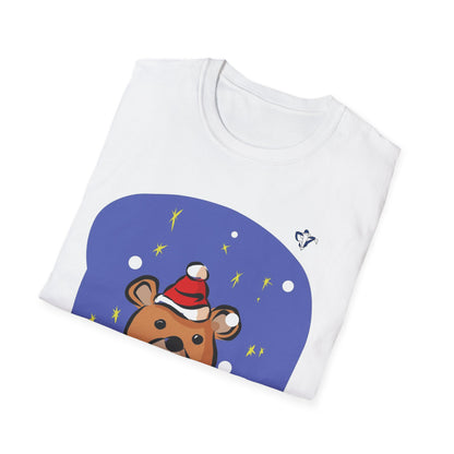 T-Shirt adulte mixte Ourson de Noël