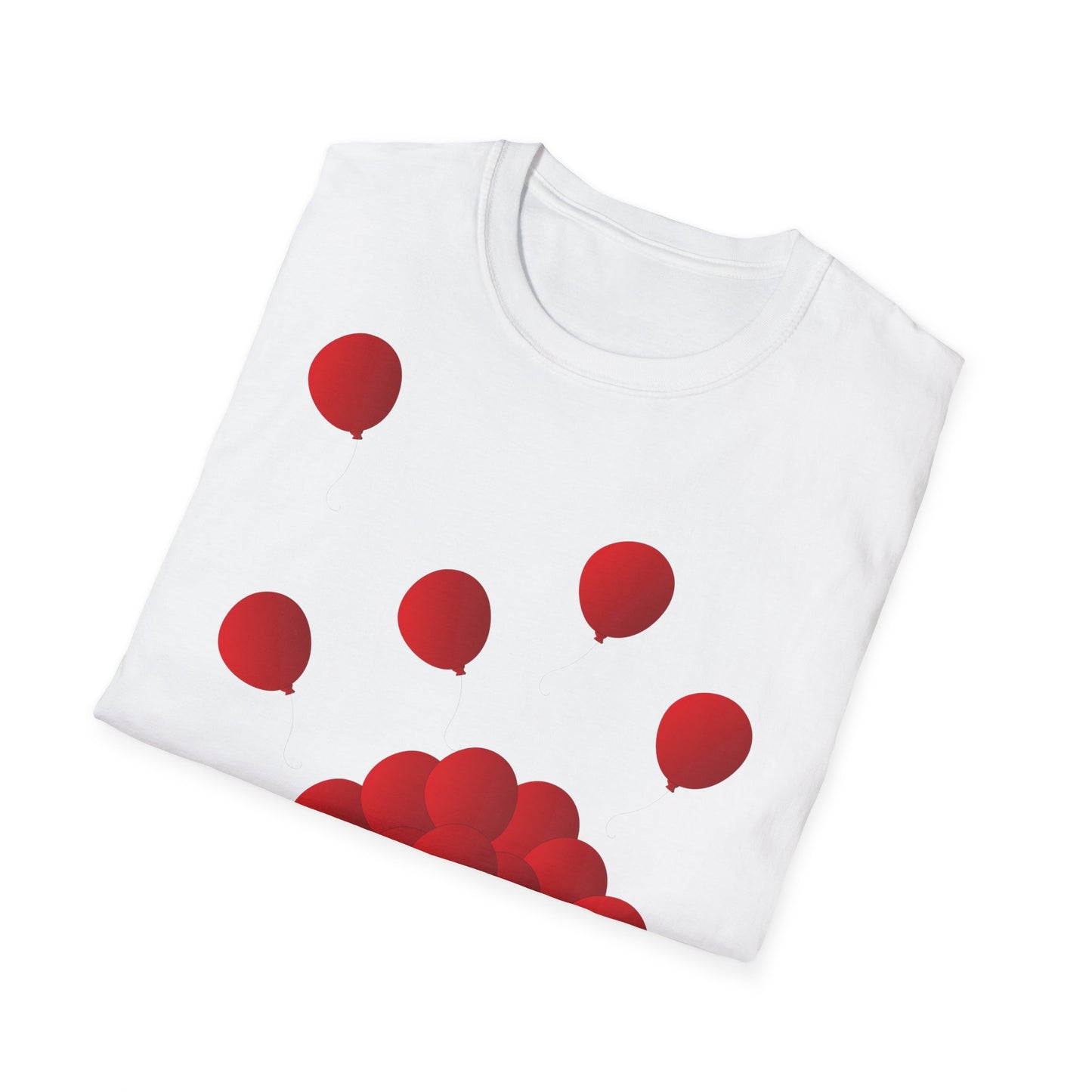 T-Shirt adulte mixte Ballons rouges