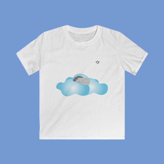 Tee-shirt enfant Chats et nuages (à personnaliser)