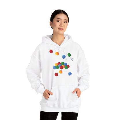 Sweatshirt à capuche adulte mixte Ballons de couleur