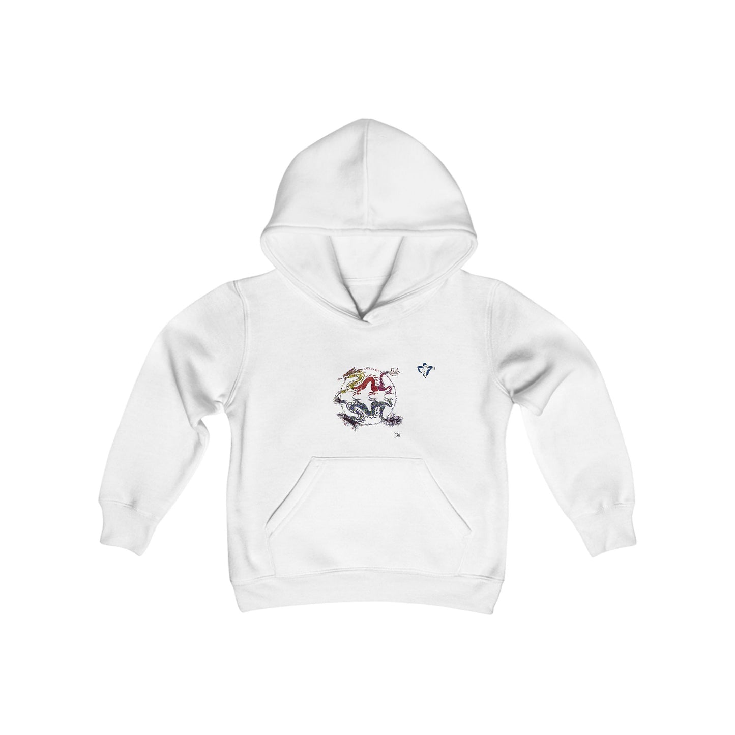 Sweatshirt à capuche enfant Dragons miroir