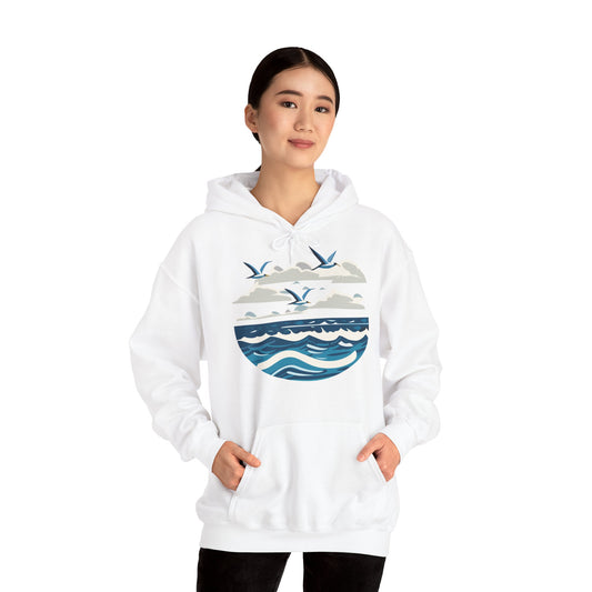 Sweatshirt à capuche adulte mixte La mer