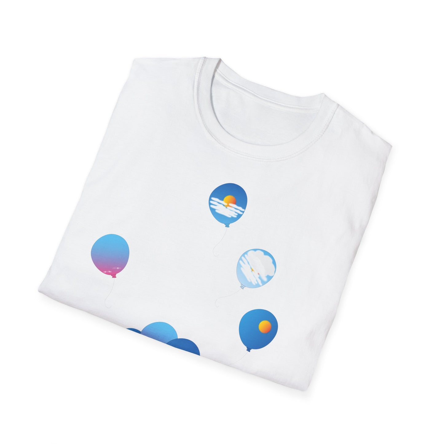 T-Shirt adulte mixte Ballons ciel