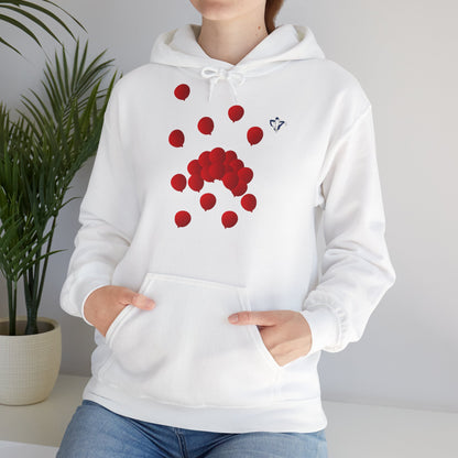 Sweatshirt à capuche adulte mixte Ballons rouges