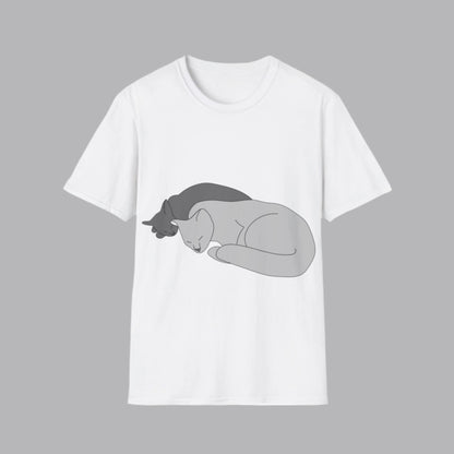 T-Shirt adulte mixte Deux chats