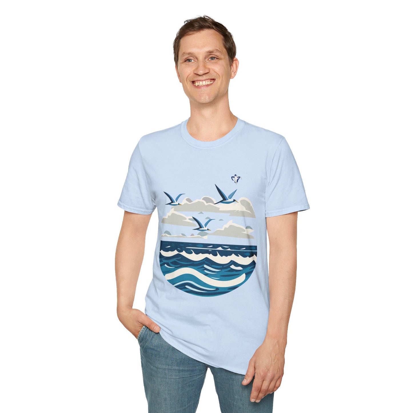 T-Shirt adulte mixte La mer (à personnaliser)