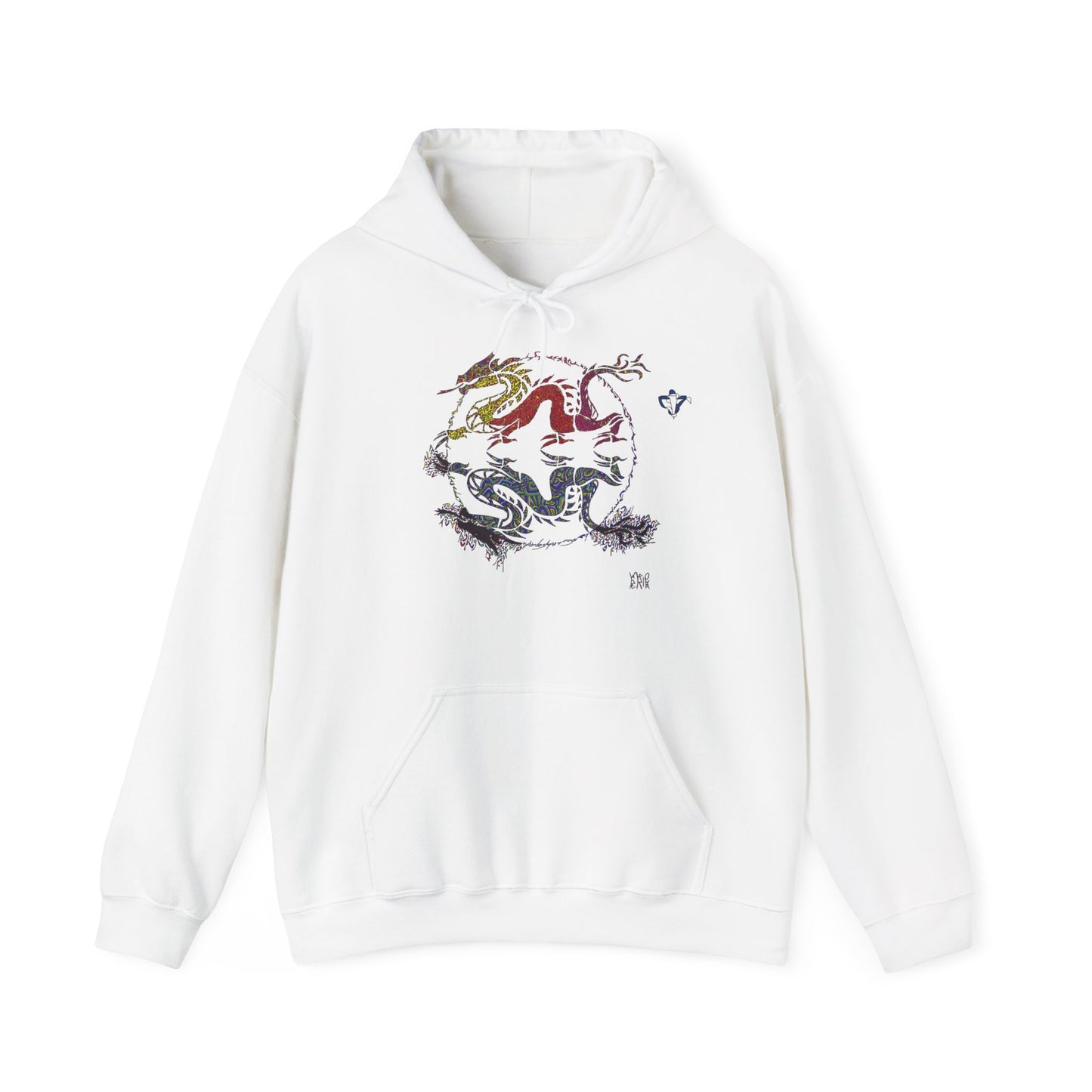 Sweatshirt à capuche adulte mixte Dragons miroir