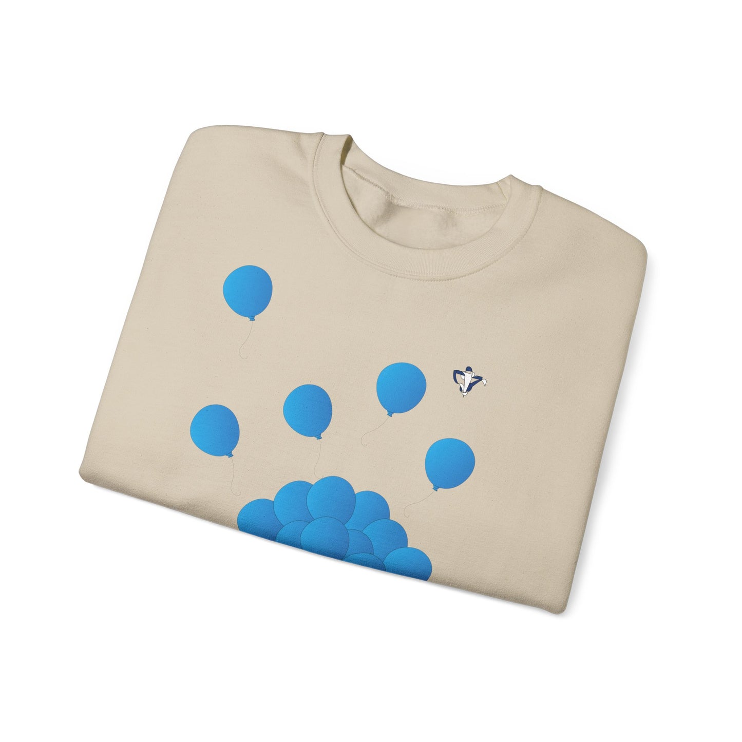 Sweatshirt adulte mixte Ballons bleus (à personnaliser)