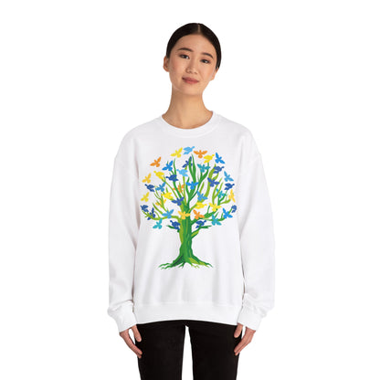 Sweatshirt adulte mixte Arbre aux oiseaux