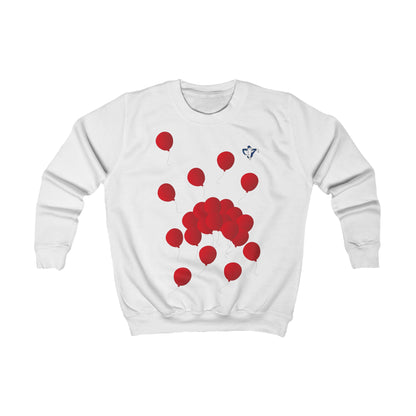 Sweatshirt enfant Ballons rouges (à personnaliser)