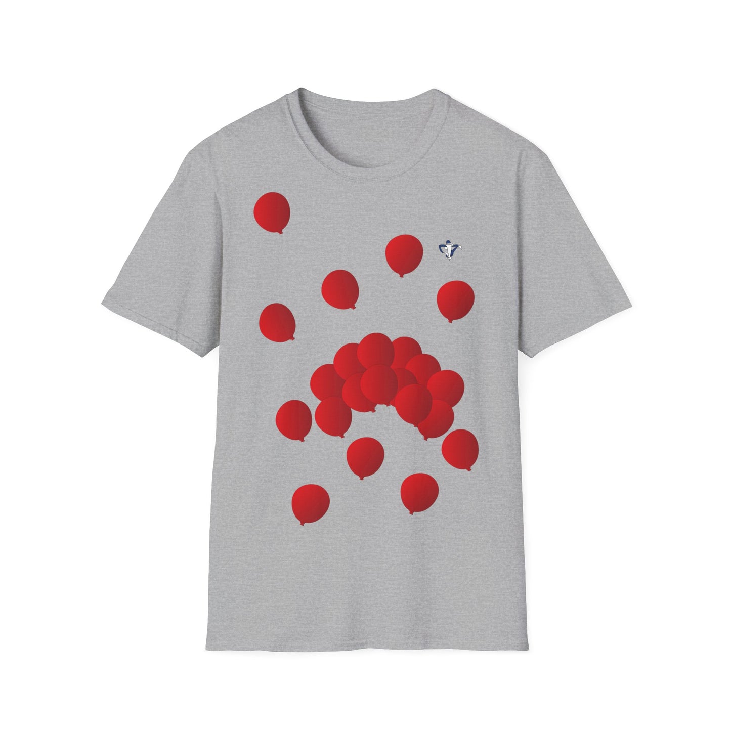 T-Shirt adulte mixte Ballons rouges Personnalisation FACE